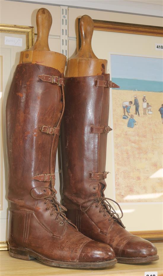 A pair of World War I officers boots